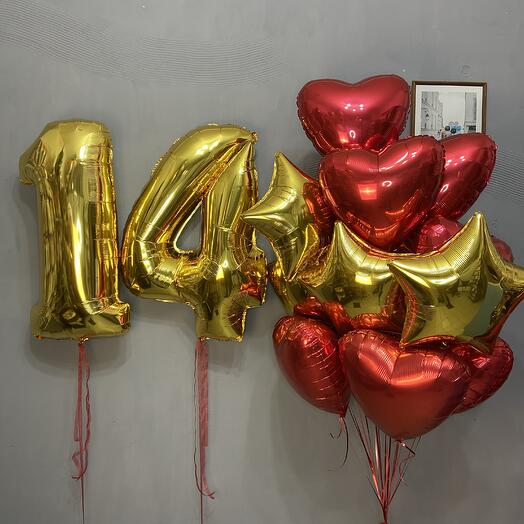 Наборчик шаров на 14-летие