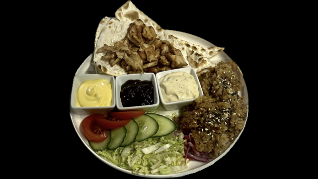 С куриным филе и рисом терияки