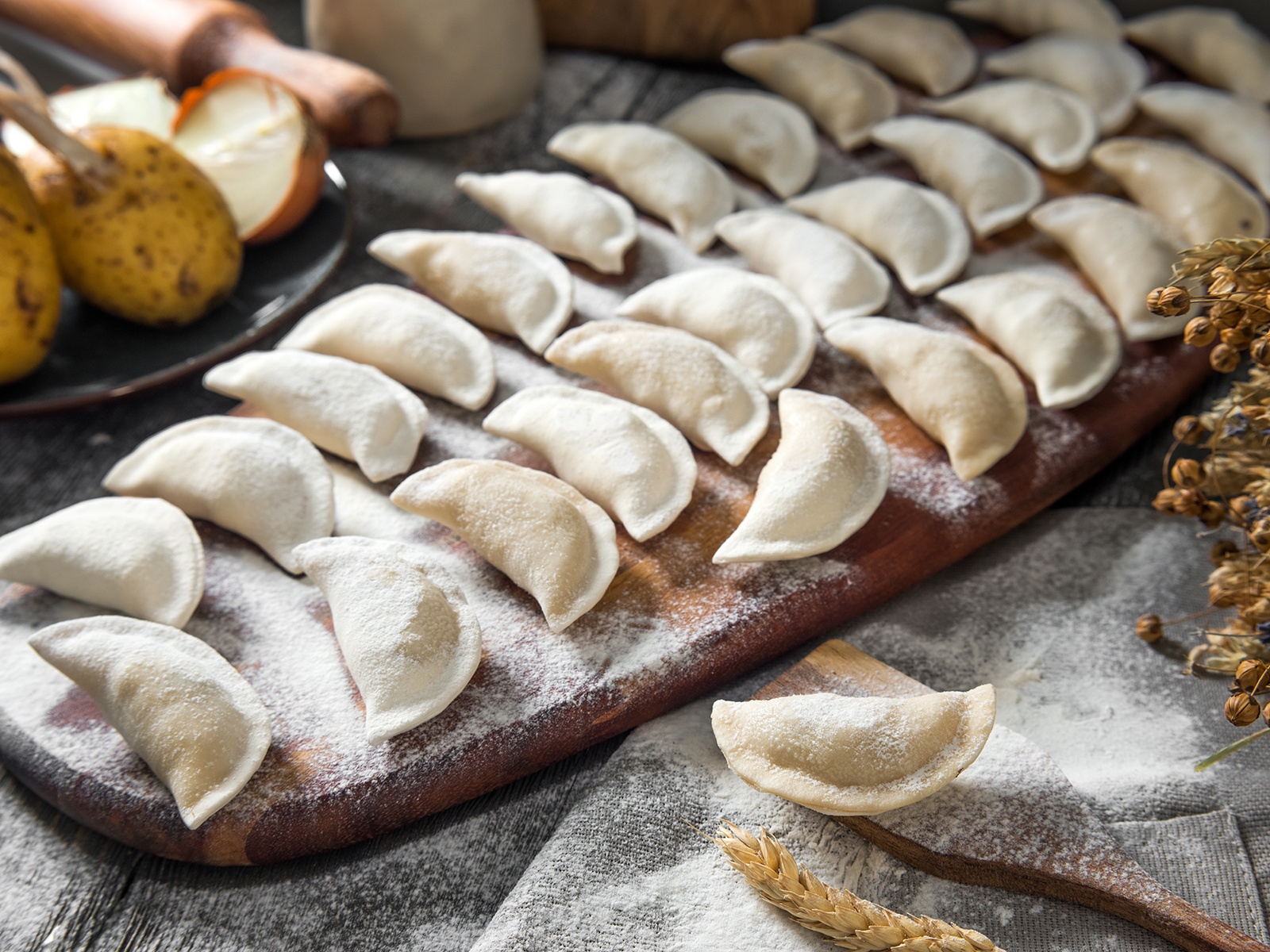 Вареники с картофелем замороженные