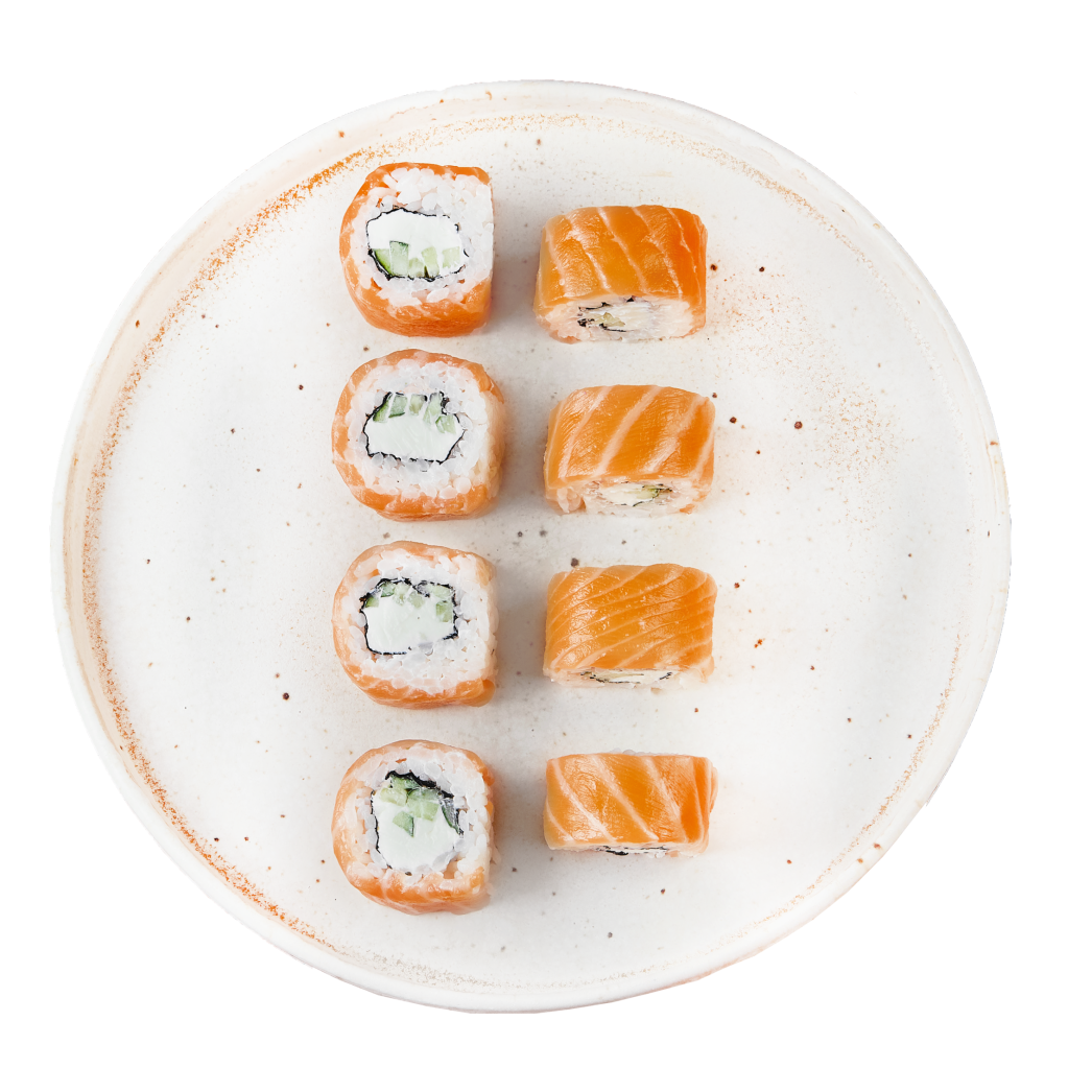 Филадельфия со свежим лососем