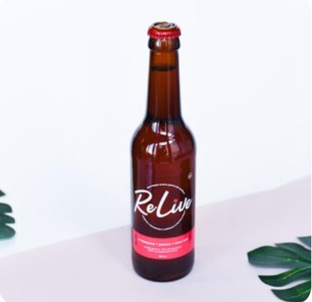 Комбуча ReLive на Иван чае (Смородина-ревень)