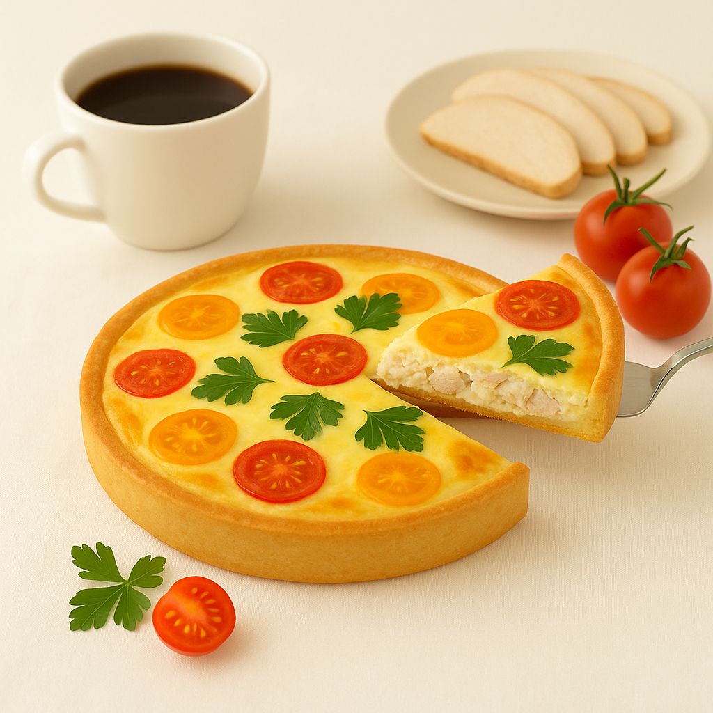 С курочкой и помидорками черри, средний