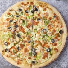 Пицца с креветками