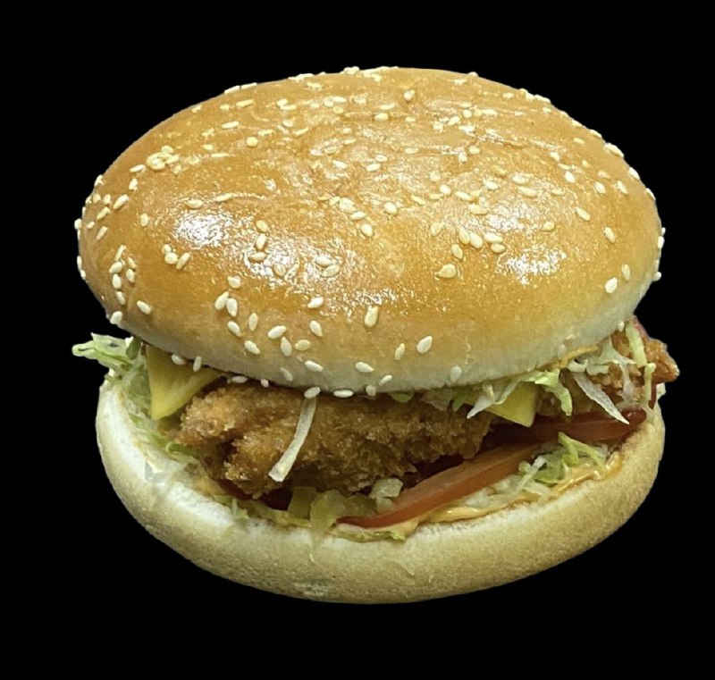 Бургер с тигровой креветкой