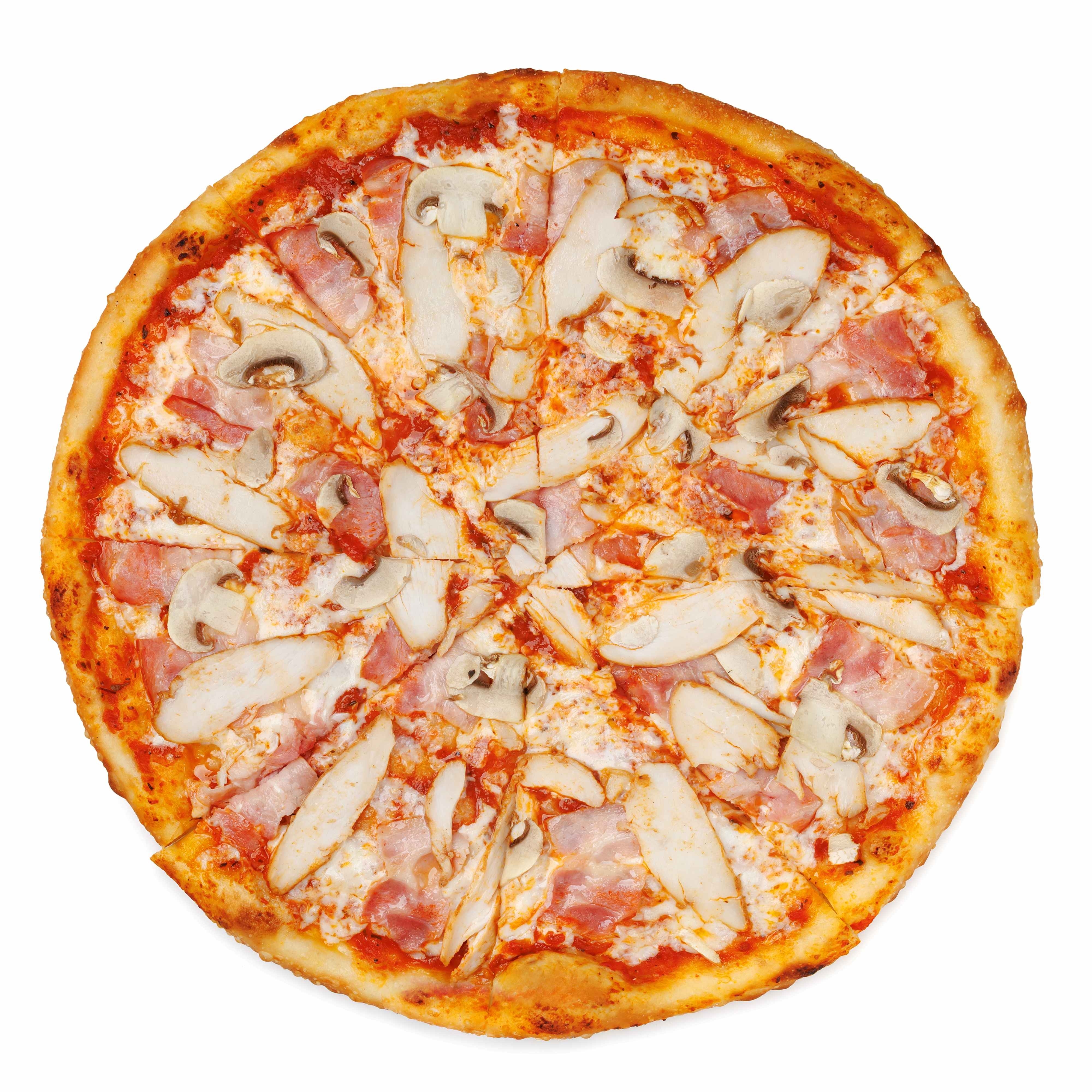 Курицей и беконом 34 см