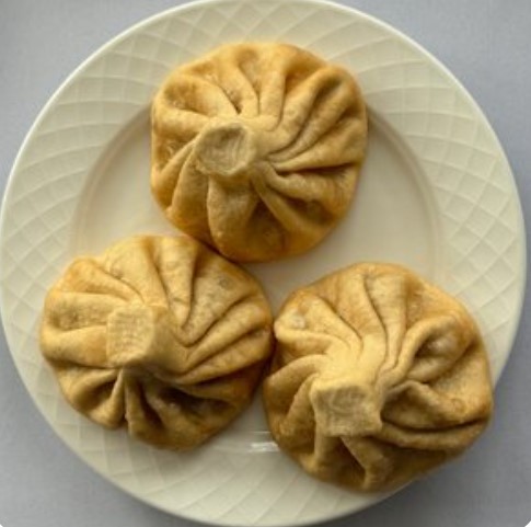 Жареные хинкали с говядиной