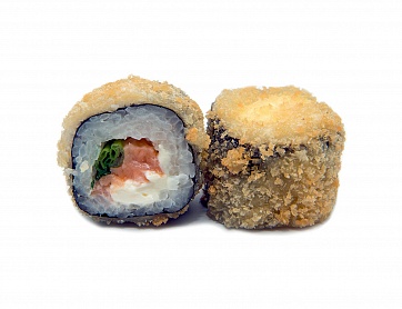 Горячий ролл с лососем