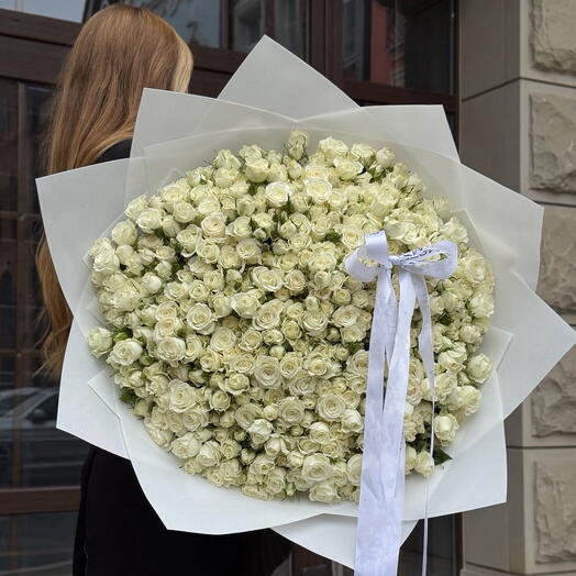 51 Кустовые розы букет гигант