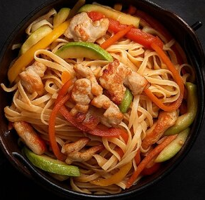 Удон с курицей