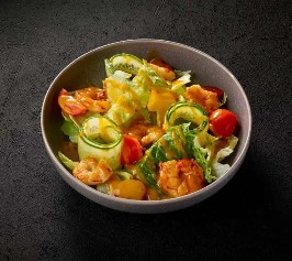 Салат с манго и креветками