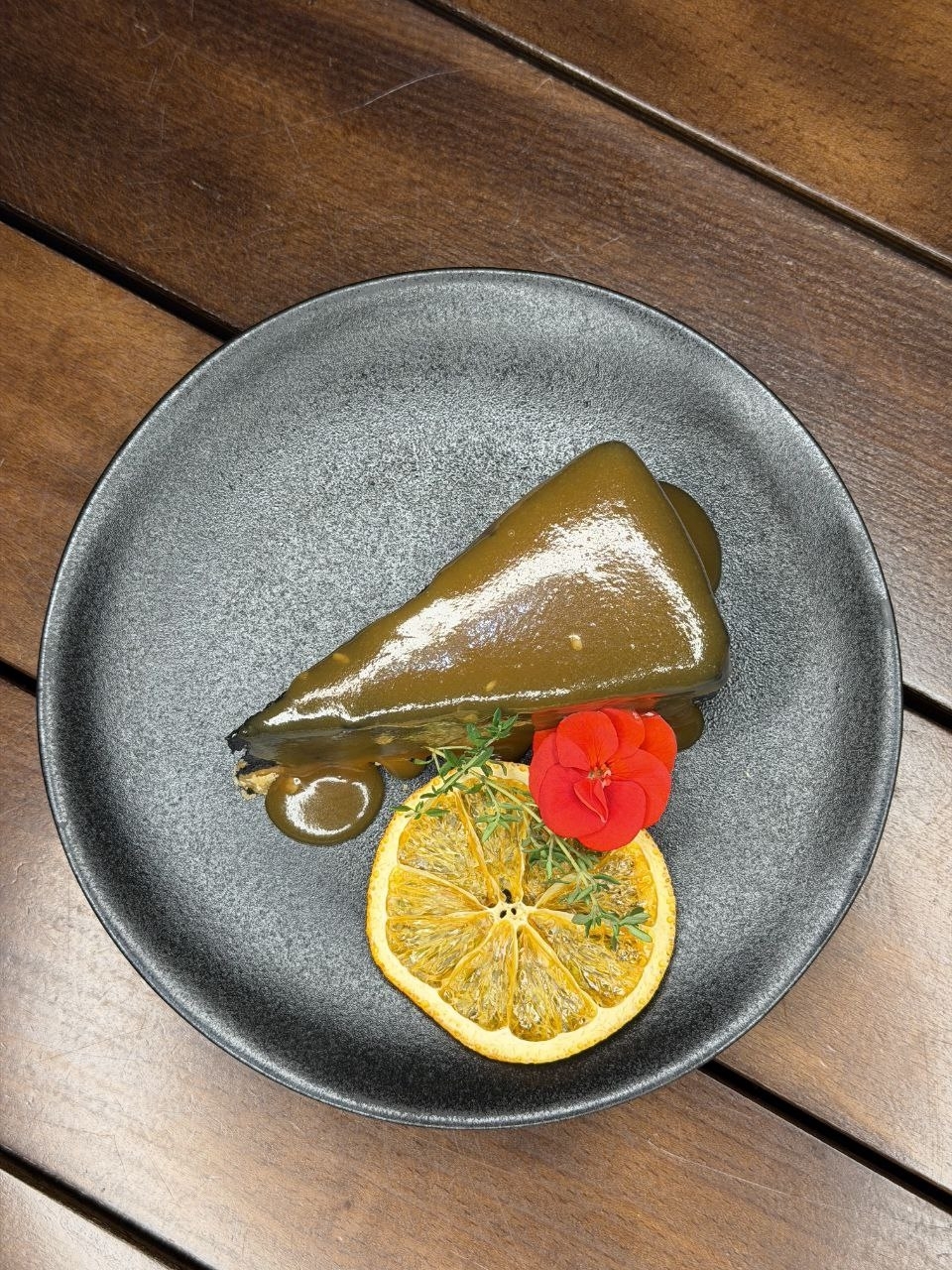 Чизкейк " Черный русский" с соленой карамелью