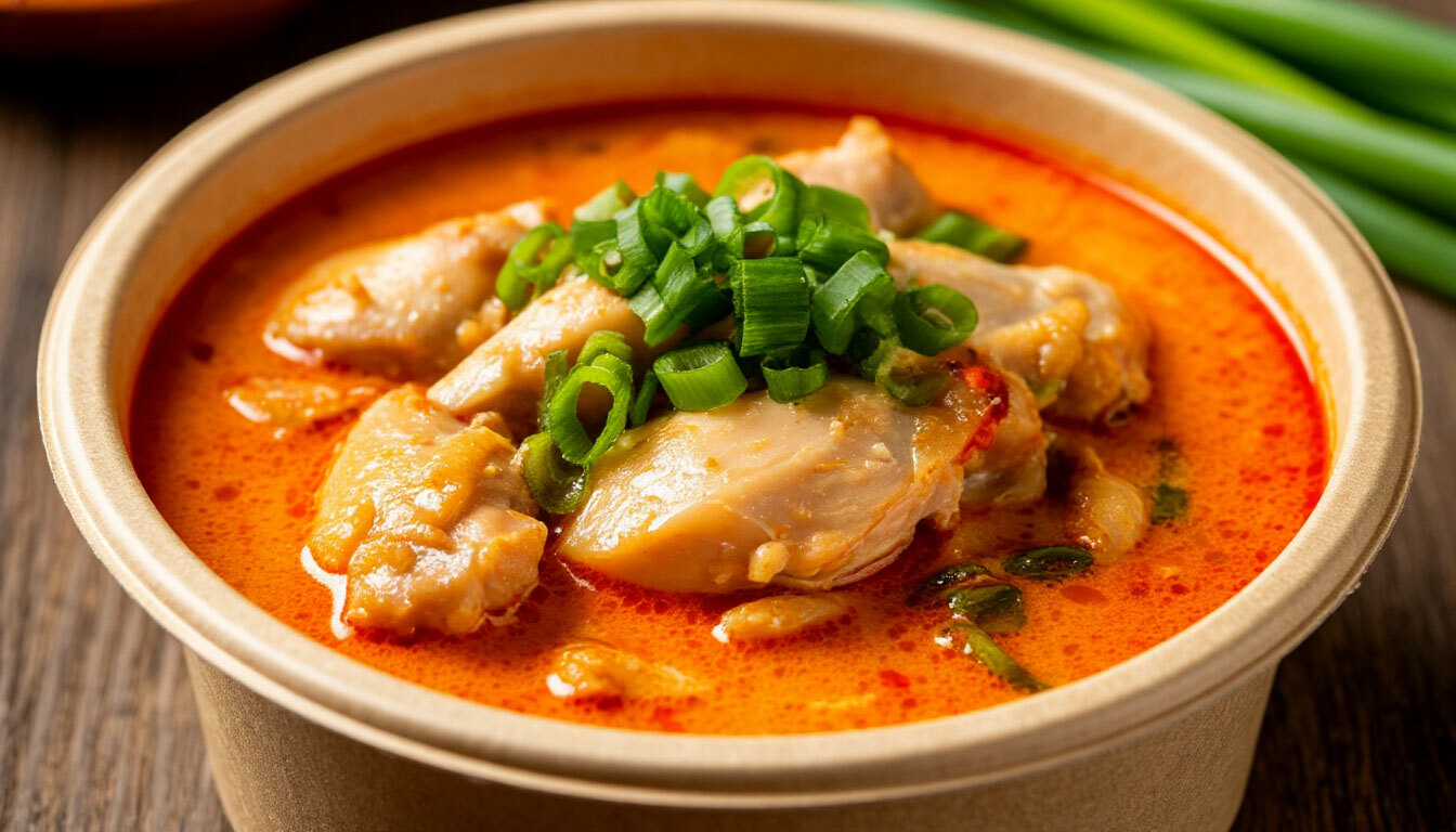 Том Ям с копченой курицей