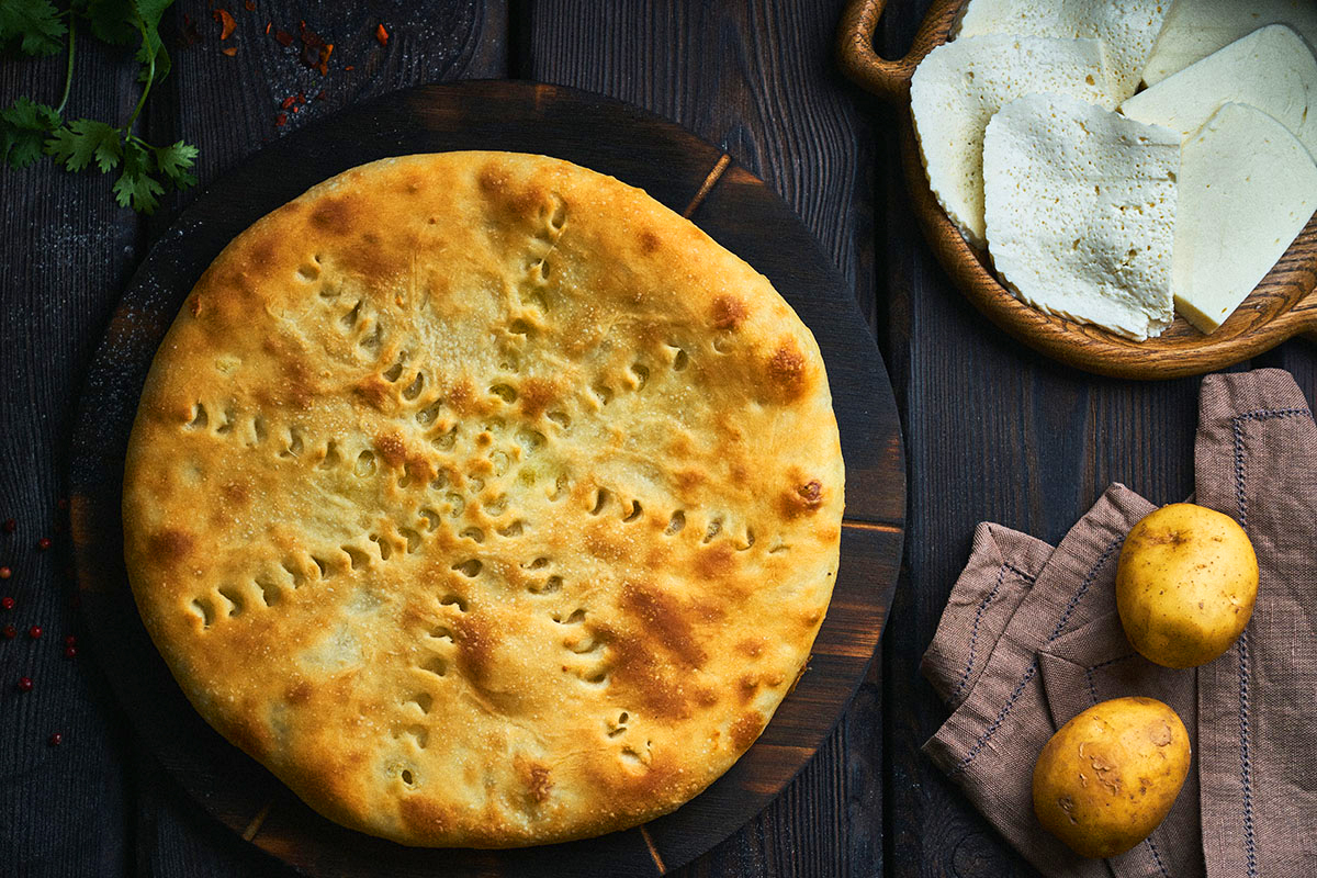 Пирог с картофелем и сыром стандартный