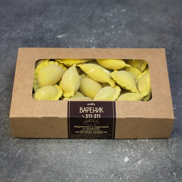 Вареники с курицей и грибами