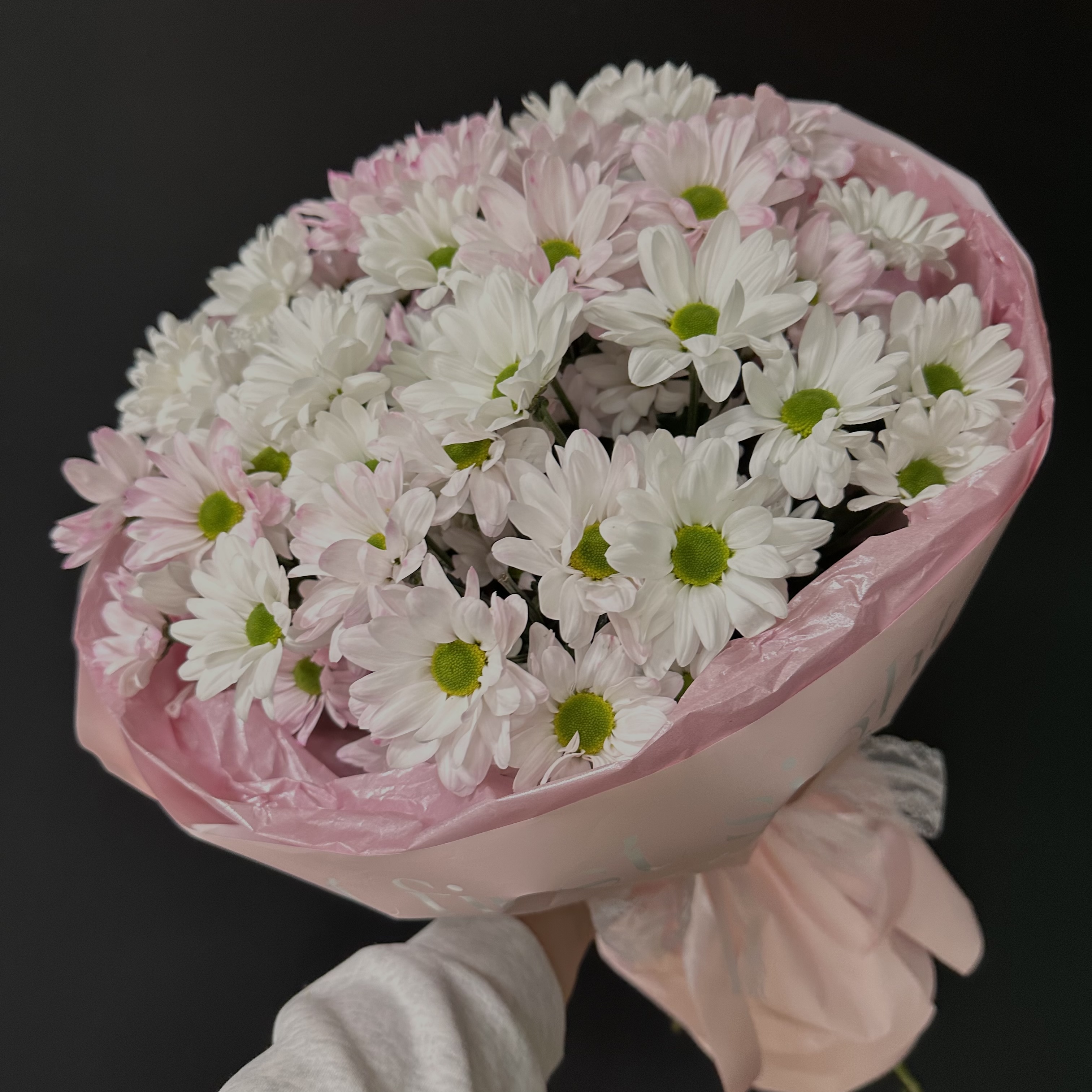 Букет из 9 кустовых хризантем