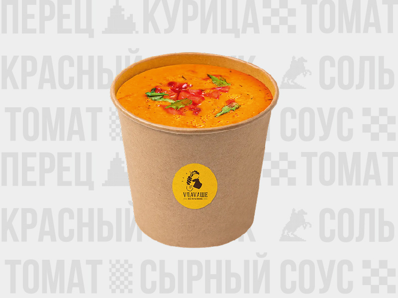 Суп-крем Томатный с копченой курицей