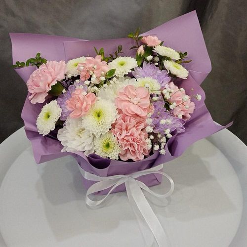 Цветочная композиция в упаковке (к1765)