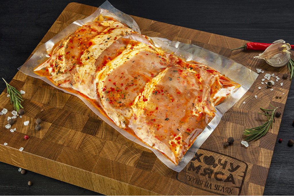 Шашлык маринованный из свиной корейки