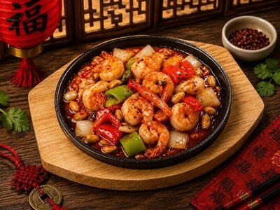 Креветки Гун Бао
