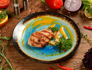 Индейка гриль с кукурузой