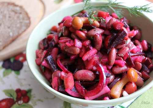 Винегрет с фасолью 100