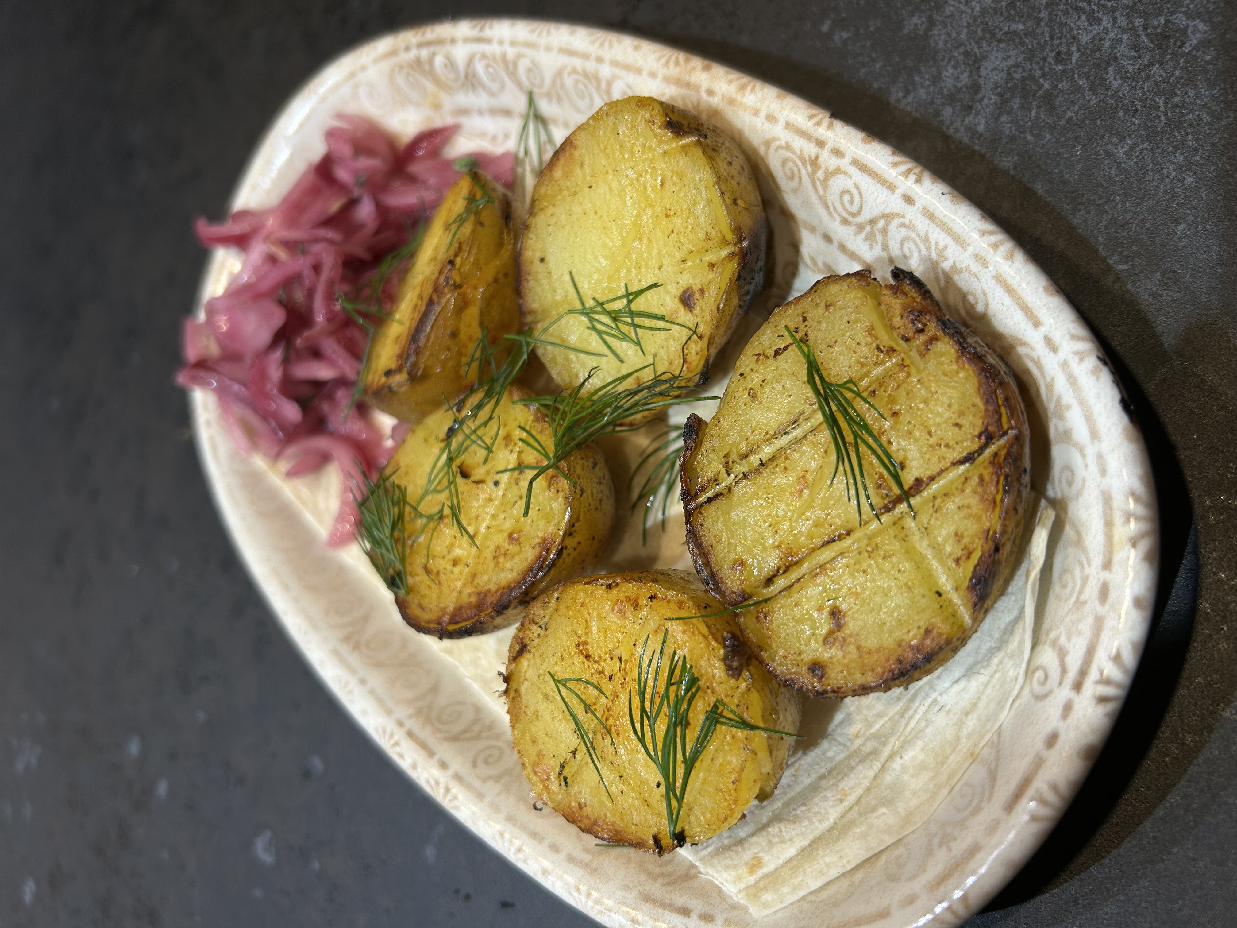 Картофель на мангале