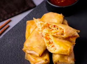 Спринг роллы с курицей