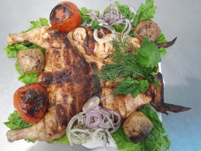 курочка на мангале