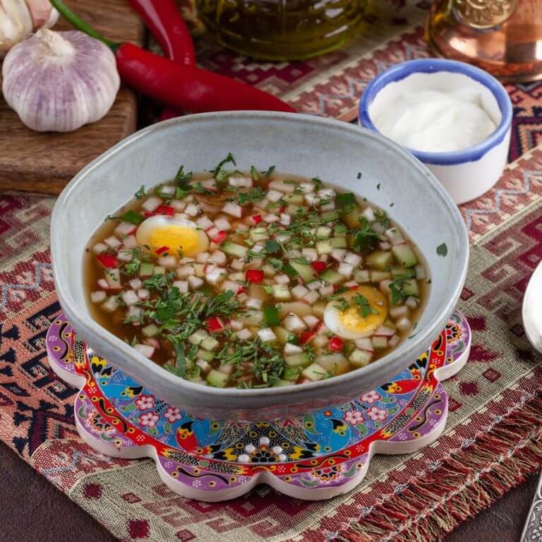 Окрошка на квасе