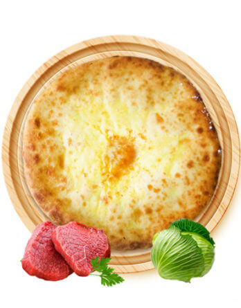 Пирог с мясом и капустой 1 кг