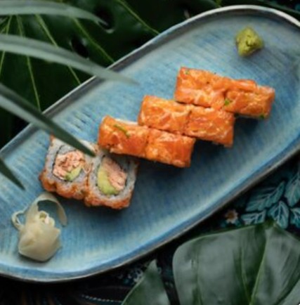 Жареный лосось