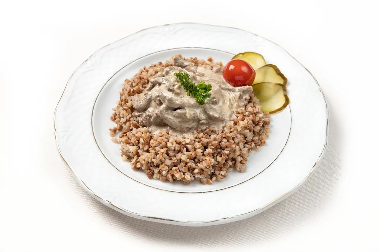 Печень по-строгоновски