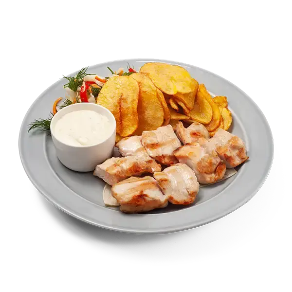Шашлык из куриной грудки (без гарнира)