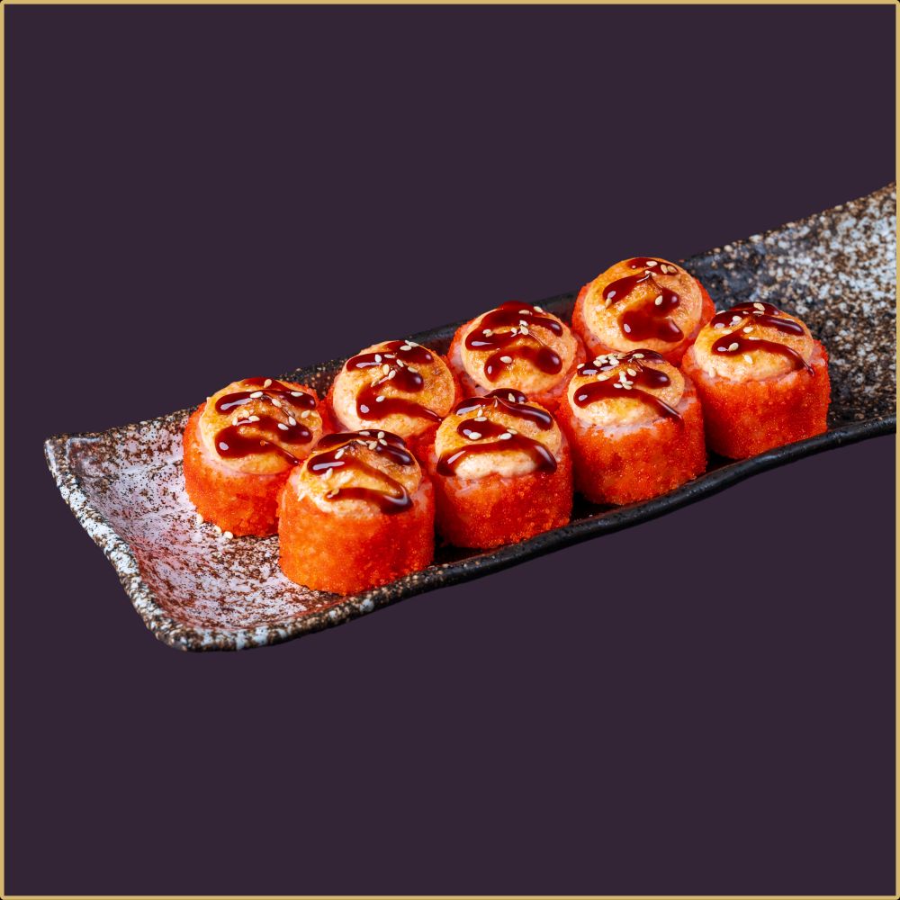 Ролл Калифорния запечённый