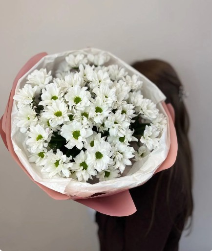 Букет из кустовых хризантем