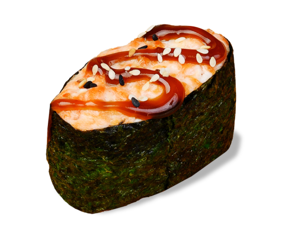 Запеченные суши с  кальмаром