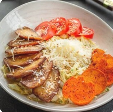 Салат Цезарь с копченой курицей