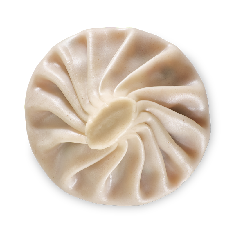 Хинкали с мясом и зеленью