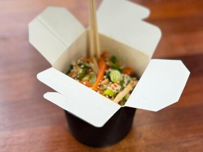 Лапша удон рисовая с морепродуктами