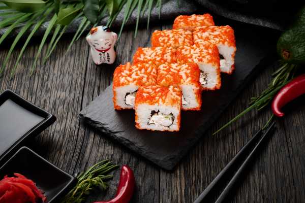 Ролл Калифорния с креветкой