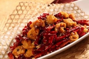 Острые кусочки курицы