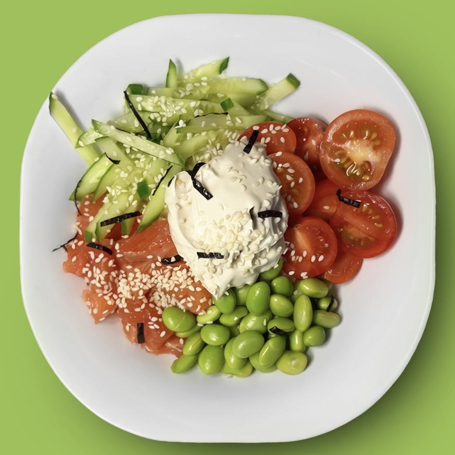 Поке с лососем