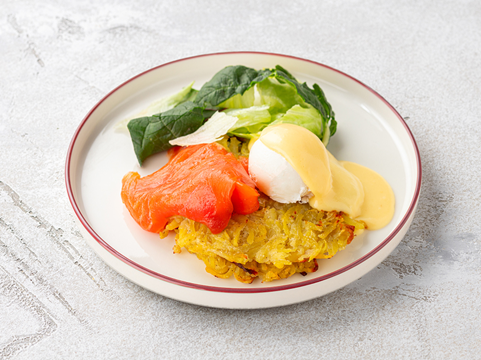 Драники с лососем