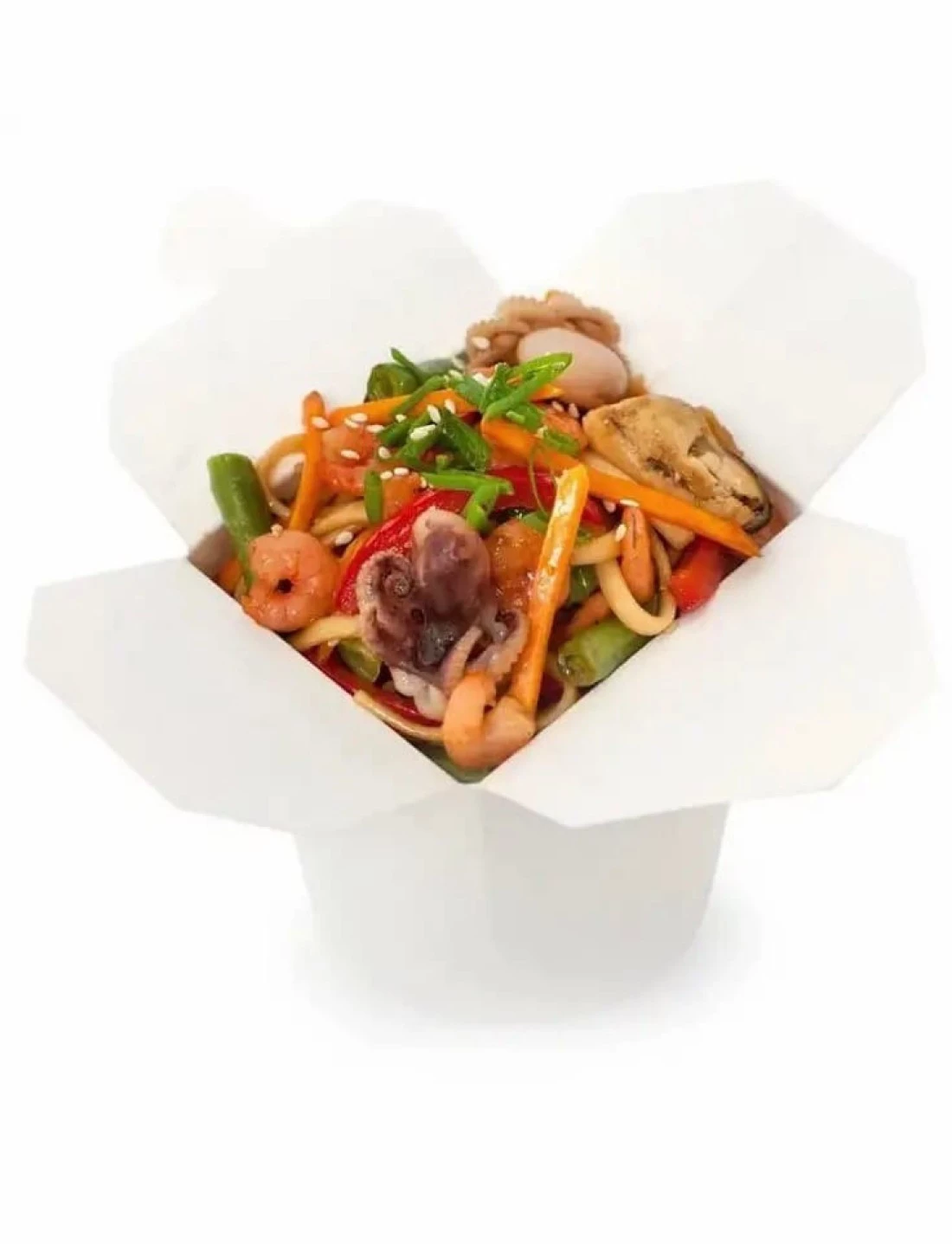 Wok с морепродуктами