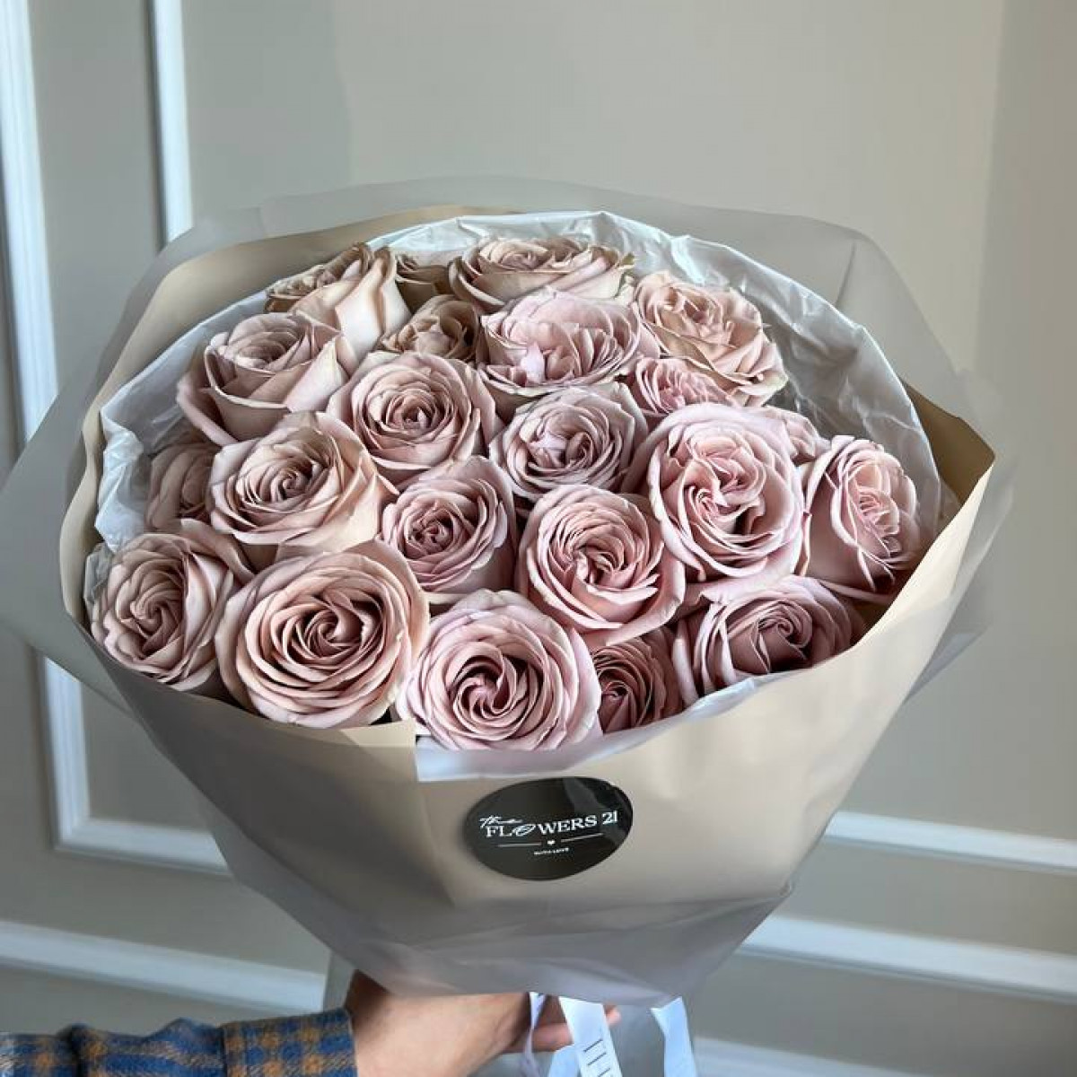 Моно букет из кустовых роз 40 (предзаказ)