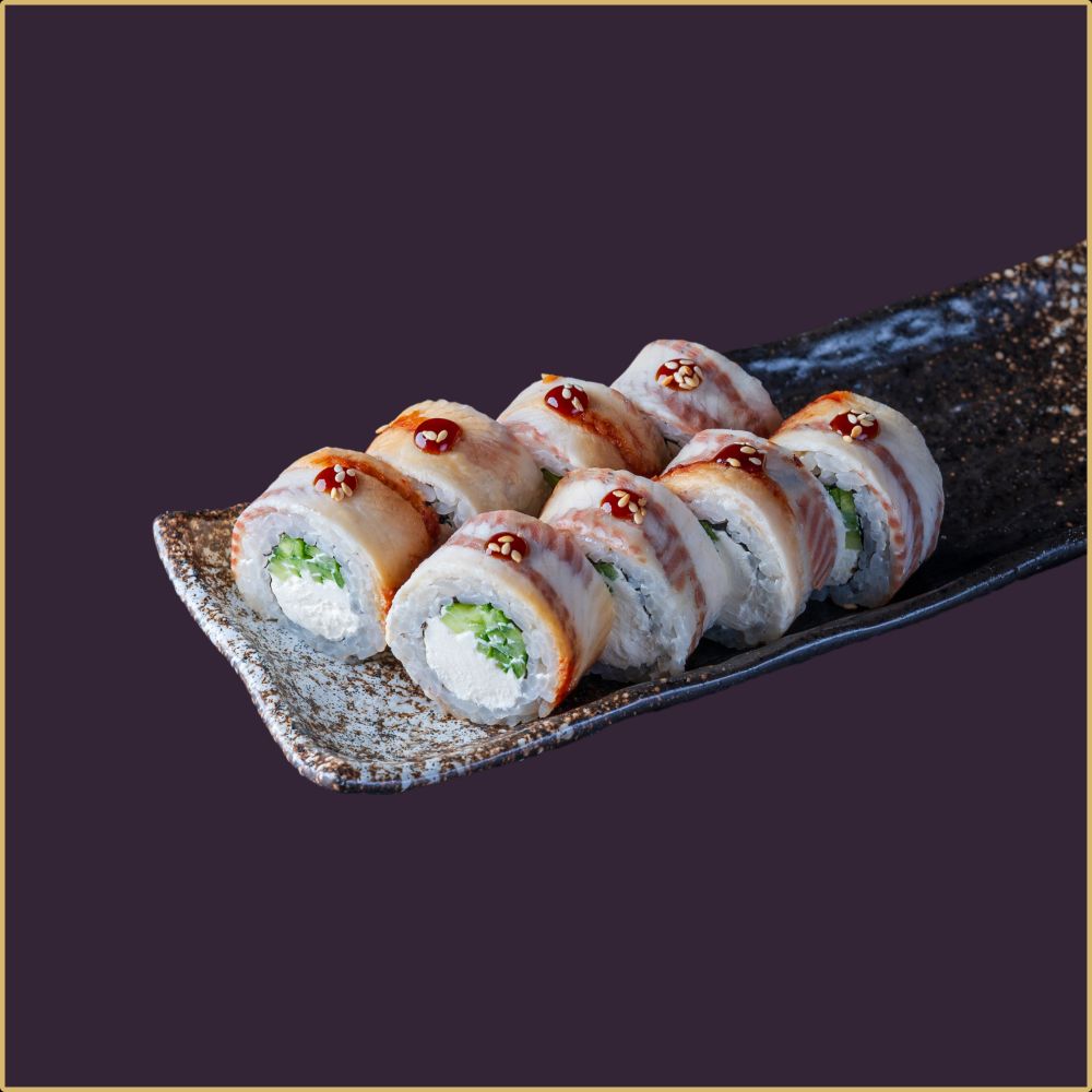 Ролл Угорь с огурцом сливочный