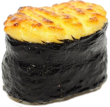 Гункан бекон под СЫРНОЙ шапкой