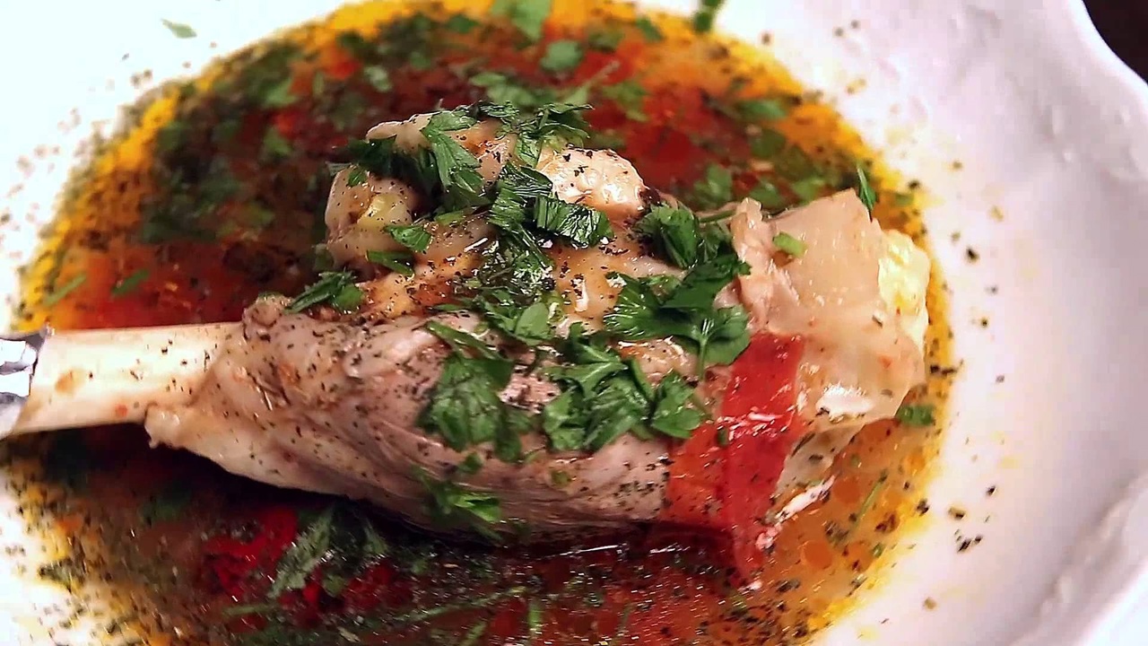 Хашлама овощная из баранины