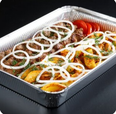 Люля-кебаб с картошкой