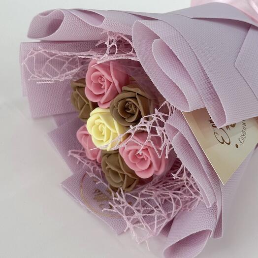 Шоколадный букет "Лавандовый"